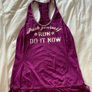 Silver lined running tank (lululemon)